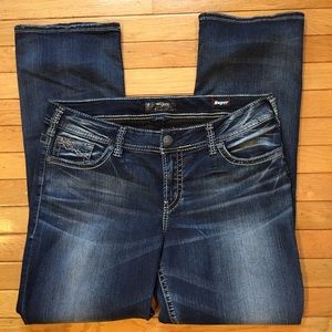 Silver Suki Mid Slim Super Stretch Bootcut  16/33